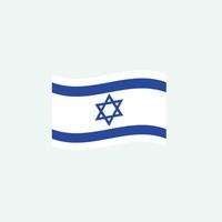 Israel flag icon vector