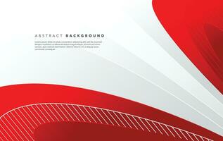 red and white modern abstract background design vector