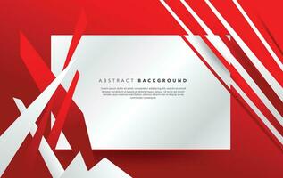 red and white modern abstract background design vector