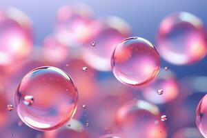 Tranquil Euphoria bubbles, AI Generated photo