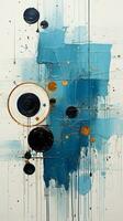 Abstract grunge background. Oil painting on canvas. AI Generated. photo