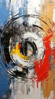 Abstract grunge background. Oil painting on canvas. AI Generated. photo