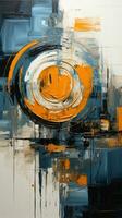 Abstract grunge background. Oil painting on canvas. AI Generated. photo