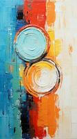 Abstract grunge background. Oil painting on canvas. AI Generated. photo