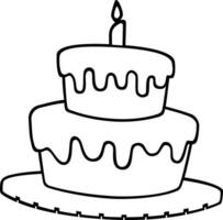 cumpleaños fiesta decoración linda sencillo dibujos animados vector icono letras para niños