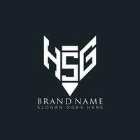 HSG letter logo. HSG creative monogram initials letter logo concept. HSG Unique modern flat abstract vector letter logo design.