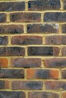 texture background of red brick wall photo