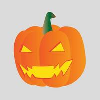 Halloween Pumpkin Flat Illustration Image vector