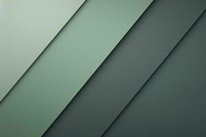 Modern geometric green background, empty space for design. Generative AI photo