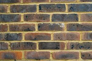 texture background of red brick wall photo