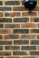 texture background of red brick wall photo