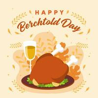 Berchtold day illustration vector background. Vector eps 10