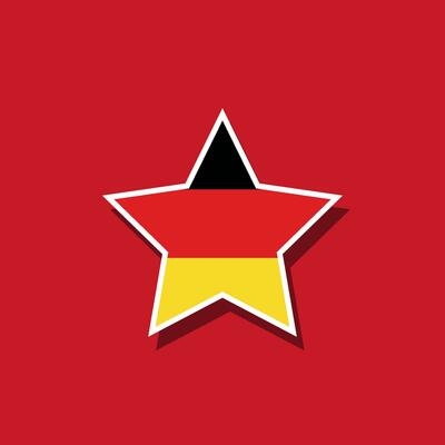 Flat vector star shaped European flag official proportions. Vector eps 10
