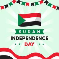 Sudan Independence Day illustration vector background. Vector eps 10