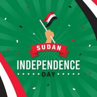 Sudan Independence Day illustration vector background. Vector eps 10