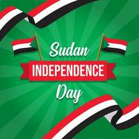Sudan Independence Day illustration vector background. Vector eps 10
