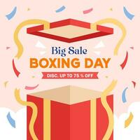 Boxing day sale vector illustration,boxing day sale background with gift boxes. Vector eps 10