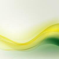 Simple yellow green background, wavy lines, gradient. Generative AI photo