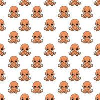 Beautiful seamless squid pattern design for decorating, backdrop, fabric, wallpaper and etc. vector