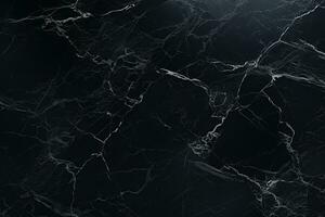 Marble texture, background, surface, black color. Generative AI photo