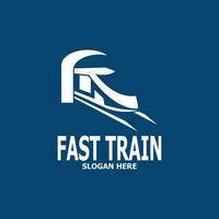 Fast Train icon Logo Vector Template