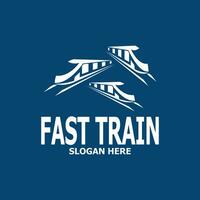 Fast Train icon Logo Vector Template