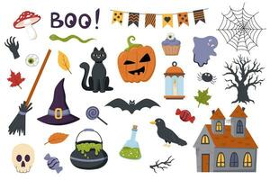 Halloween elements set vector