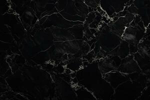 Marble texture, background, surface, black color. Generative AI photo