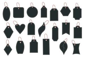 Set of tags. Black Friday concept. Sale concept. Shopping concept. vector