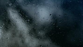 rain water drops on glass photo