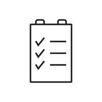 check list icon vector