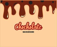 Derretido chocolate vector diseño antecedentes