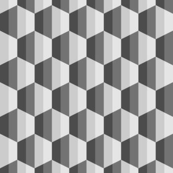 Gray geometric hexagon pattern use for background design, print, social networks, packaging, textile, web, cover, banner and etc. vector