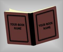 book with open pages illustration vector