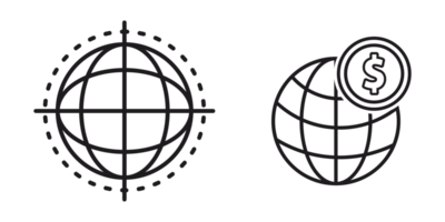 global Symbol transparent Hintergrund png