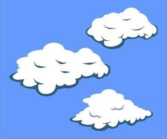 Set of Cloud Vector illustration