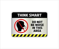 Do Not Make Noise Sign vector