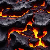 Ai generated content. Inferno Unleashed The Fiery Power of a Volcanic Eruption photo