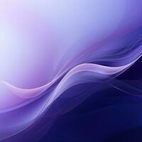 Purple abstract background with the effect of waves, lines, fog. Gradient, design, place for text. Generative AI photo