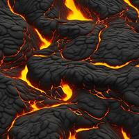 Ai generated content. Inferno Unleashed The Fiery Power of a Volcanic Eruption photo