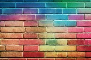 Brick wall texture background. AI Generative Pro Photo