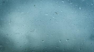 rain water drops on glass photo