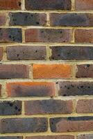 texture background of red brick wall photo