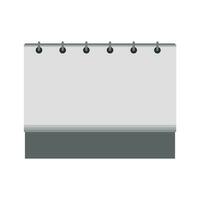 Vertical and horizontal realistic paper calendar blank vector