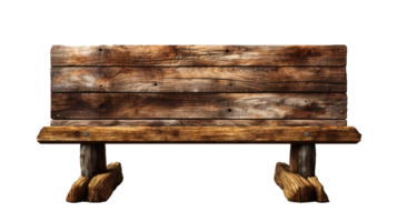 de cerca de un vacío marrón de madera firmar, aislado en un claro transparente fondo, Clásico encanto y rústico elegancia madera firmar, ai generativo png