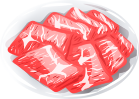 Shabu roh Fleisch Scheibe png