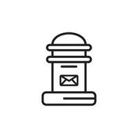 Malibox line icon logo vector illustration design