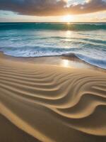 sereno verano vibraciones a el hawaiano playa. ai generado. foto