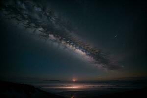 celestial sinfonía en el cielo. ai generado. foto