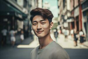Korean male model. Generate ai photo